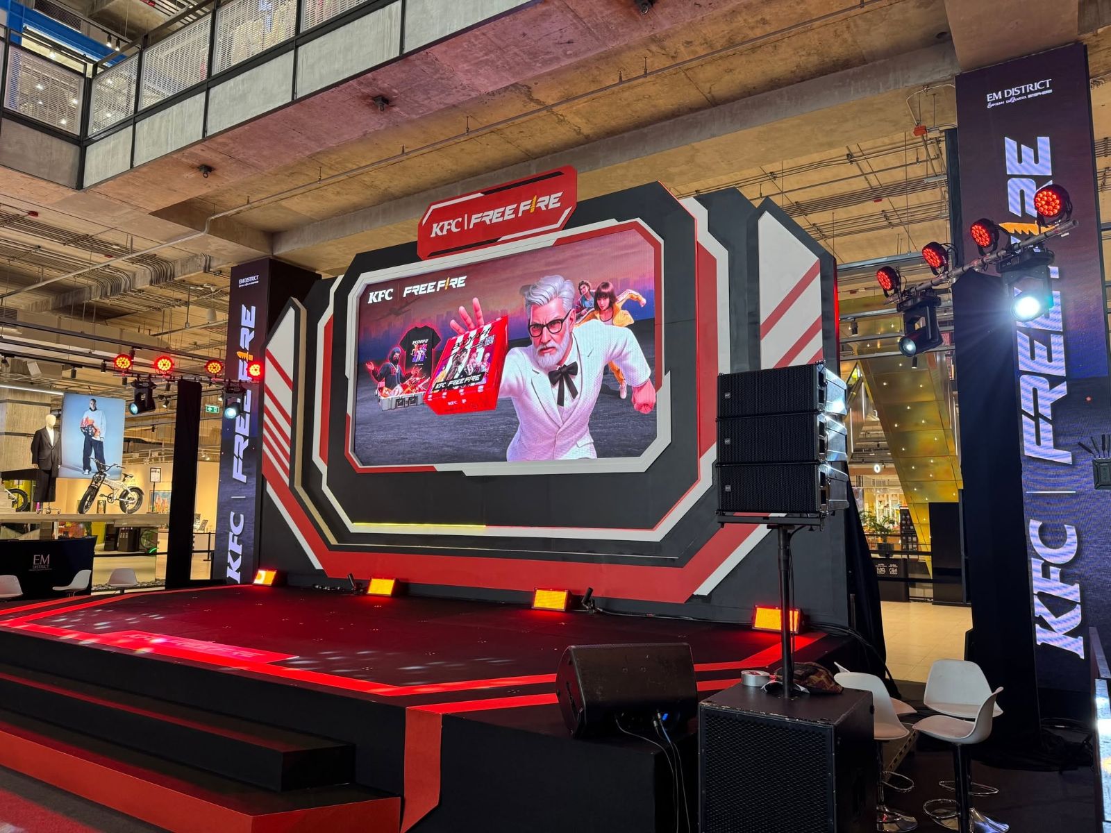 เช่าจอ LED งาน Activation KFC x Free Fire