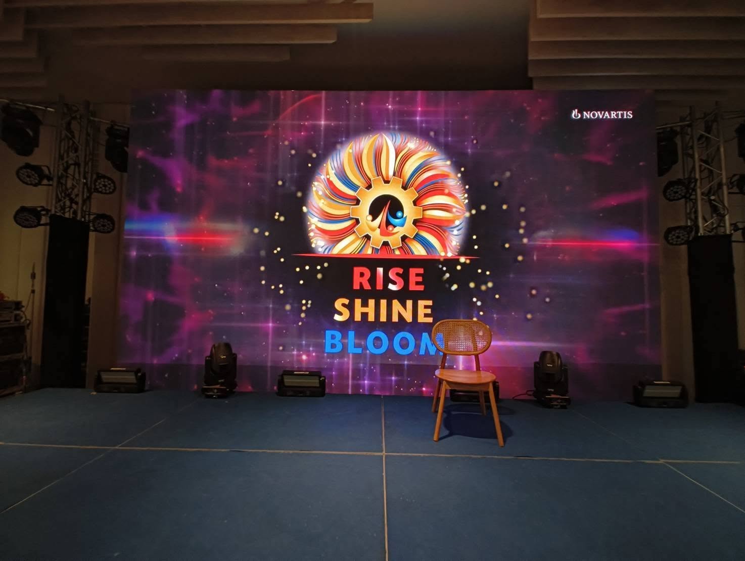 Novartis Rise Shine Bloom event