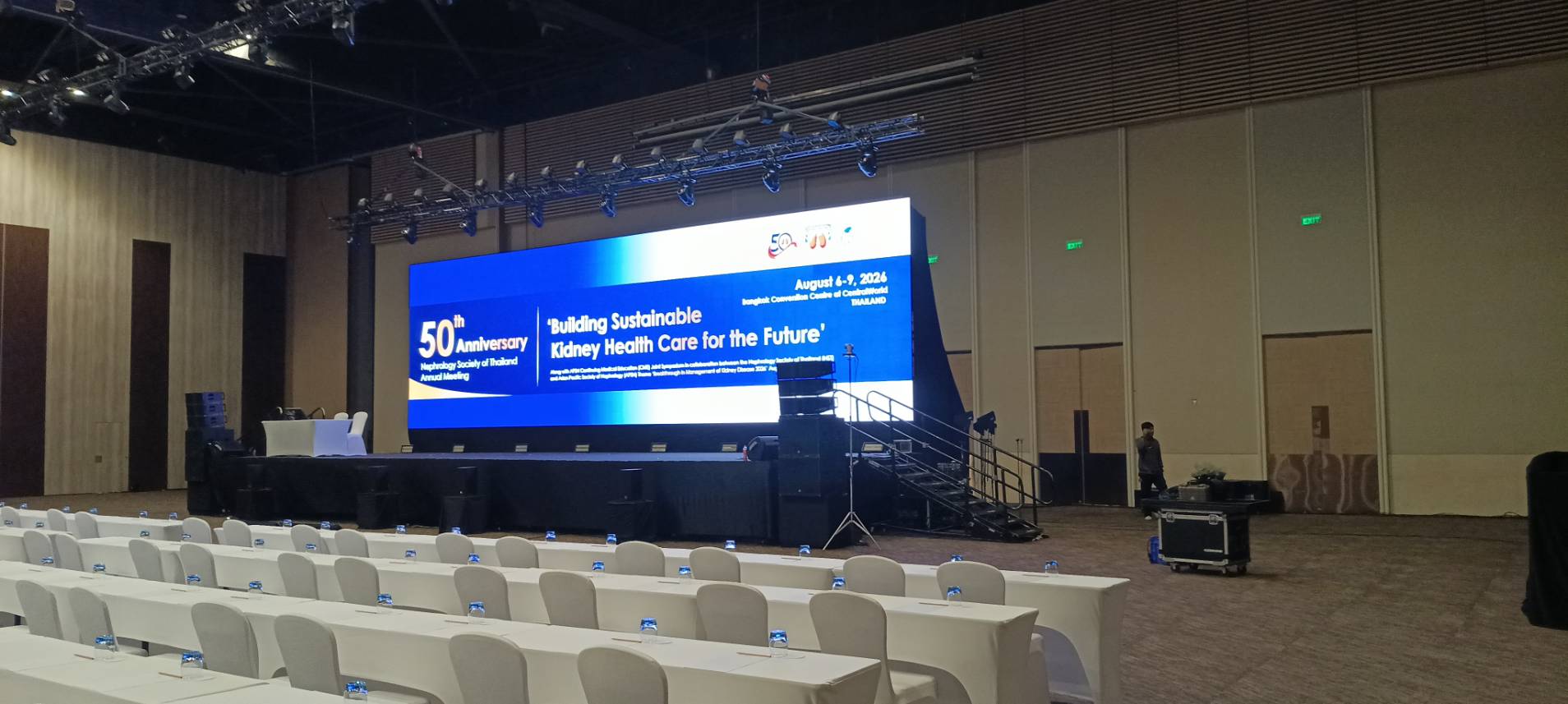 เช่าจอ LED งานประชุมวิชาการ 50 ปี สมาคมโรคไตแห่งประเทศไทย ที่ Bangkok Convention Centre CentralWorld